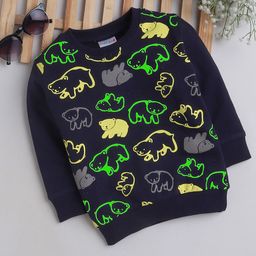 BUMZEE Boys Graphic Printed Round Neck Cotton Sweatshirt-picture-31