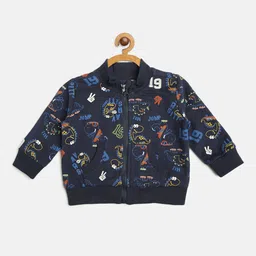 Chicco Boys Navy Blue Printed Cotton Sweatshirt-picture-17