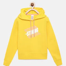 mackly Girls Typography Printed Hooded Sweatshirt-image-2