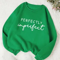 Kotty Green Typography Printed Pullover Sweatshirt-picture-20