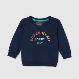 max Boys Typography Printed Pure Cotton Pullover Sweatshirt-picture-33