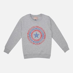 Kids Ville Boys Grey Captain America Printed Sweatshirt-picture-37