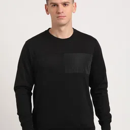 Turtle Round Neck Long Sleeves Cotton Pullover Sweatshirt-picture-38