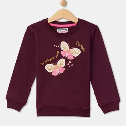 R&B Girls Graphic Printed Hooded Cotton Pullover-picture-30