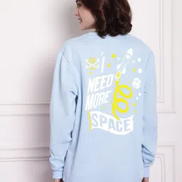 Imsa Moda Typography Printed Fleece Pullover-picture-36