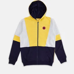 Pantaloons Junior Boys Navy Blue Colourblocked Sweatshirt-picture-35