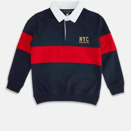 Pantaloons Junior Boys Colourblocked Cotton Sweatshirt-picture-25