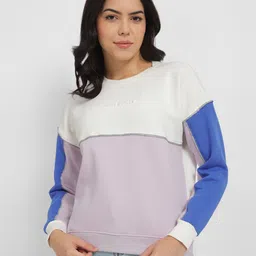 Allen Solly Woman Women Colourblocked Sweatshirt-picture-37