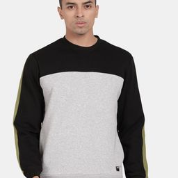 t-base Men Colourblocked Sweatshirt-picture-17
