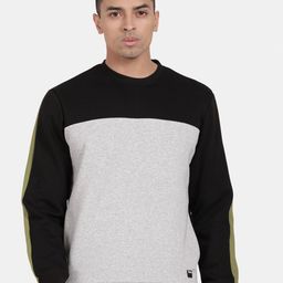 t-base Men Colourblocked Pullover Sweatshirt-picture-21