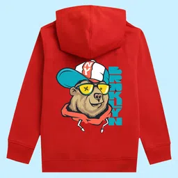 BAESD Kids Graphic Printed Hooded Fleece Pullover image 1