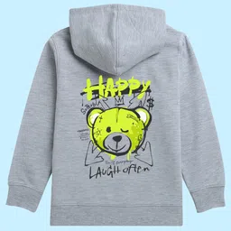 NUSYL Kids Graphic Printed Hooded Sweatshirt image 1
