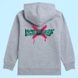 NUSYL Unisex Kids Typography Printed Hooded Fleece Pullover Sweatshirt-picture-26