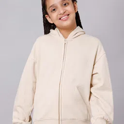Alan Jones Girls Hooded Front-Open Sweatshirt-picture-31