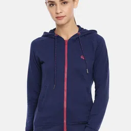 Macrowoman W-Series Front Open Hooded Cotton Sweatshirt-image-26