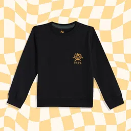 u.s. polo assn. kids U.S.Polo Assn. Kids Boys Black Pure Cotton Sweatshirt-picture-36