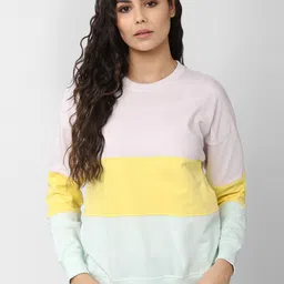Van Heusen Woman Women Multicoloured Colourblocked Sweatshirt image 1