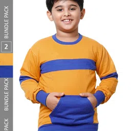 IndiWeaves Boys Pack Of 2 Fleece Pullover Sweatshirt-image-22