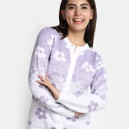 V-Mart Floral Printed Acrylic Cardigan-picture-19