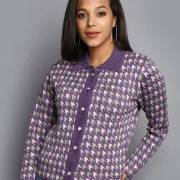 V-Mart Acrylic Shirt Collar Sweater-picture-12