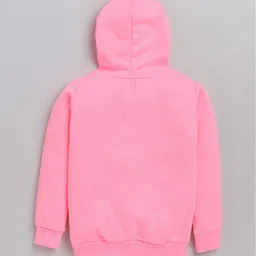 Lazy Shark Girls Graphic Printed Hooded Cotton Pullover image 2