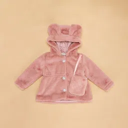 Pantaloons Baby Infants Girls Hooded Cotton Front Open Sweatshirt image 2