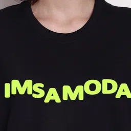 Imsa Moda Typography Printed Sweatshirt image 3