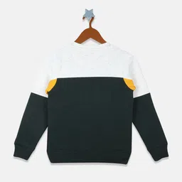 Monte Carlo Boys Mustard & Black Colourblocked Sweatshirt image 3