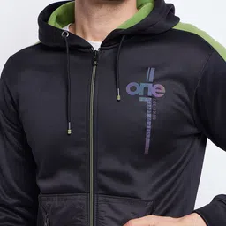 Duke Hooded Cotton Front Open Sweatshirt image 4