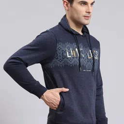 Monte Carlo Typography Printed Hooded Cotton Pullover Sweatshirt image 5