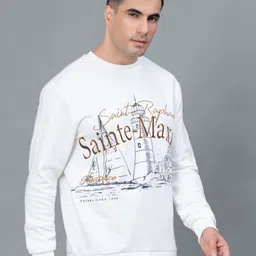 Red Tape Typography Printed Pullover Sweatshirt image 3