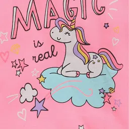 Lazy Shark Girls Graphic Printed Hooded Cotton Pullover image 2