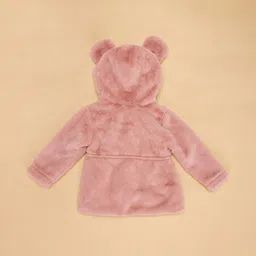 Pantaloons Baby Infants Girls Hooded Cotton Front Open Sweatshirt image 3