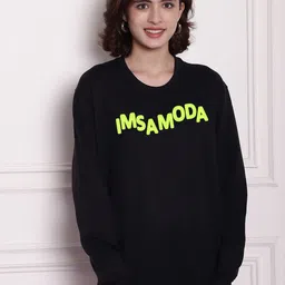 Imsa Moda Typography Printed Sweatshirt image 5
