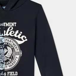 R&B Boys Typography Printed Hooded Cotton Sweatshirt image 5