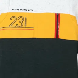Monte Carlo Boys Mustard & Black Colourblocked Sweatshirt image 2