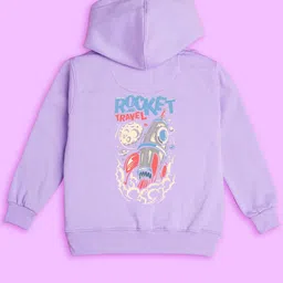 BAESD Kids Typography Printed Hooded Fleece Pullover-picture-16