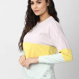 Van Heusen Woman Women Multicoloured Colourblocked Sweatshirt image 3