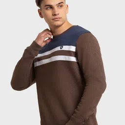 ColorPlus Men Colourblocked Sweatshirt image 4