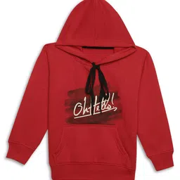 mack jonney VIMAL JONNEY Kids Pack Of 3 Typography Printed Hooded Fleece Pullover image 4