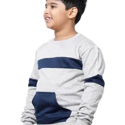 IndiWeaves Boys Pack Of 2 Colourblocked Fleece Sweatshirt image 2