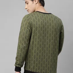 Rigo Geometric Printed Fleece Pullover image 4