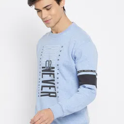 Duke Round Neck Long Sleeves Typographic Printed Pullover Sweatshirt image 5