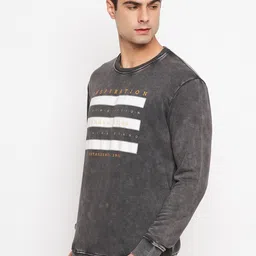 Duke Round Neck Long Sleeves Typographic Printed Pullover Sweatshirt image 5