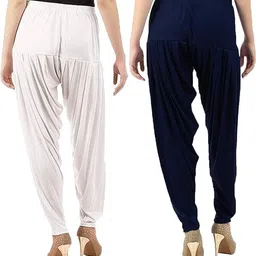 mk trendy fashions Viscose Rayon Solid Patiala image 2