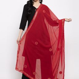 Clora Creation  Embroidered Dupatta with Gotta Patti-picture-1