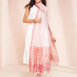 Fabindia Printed Cotton Silk Dupatta-picture-33