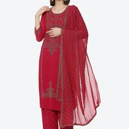 Rangriti WomenEthnic Motifs Kurta with Trousers & With Dupatta-picture-4