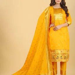 Royal Rajgharana Saree Pure Silk Unstitched Dress Material-picture-22