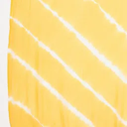 Clora Creation Women Yellow & Off White Striped Dupatta image 5